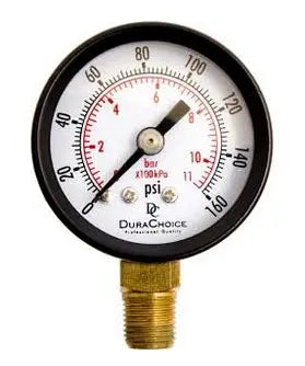 0-160 Lb. Gauge W/ RH Thread