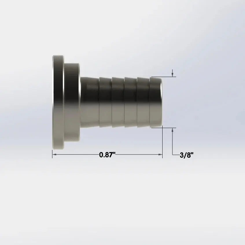 3/8" Barb Stainless Steel Barbed Beer Hose Nipple Wholesale Beer Parts