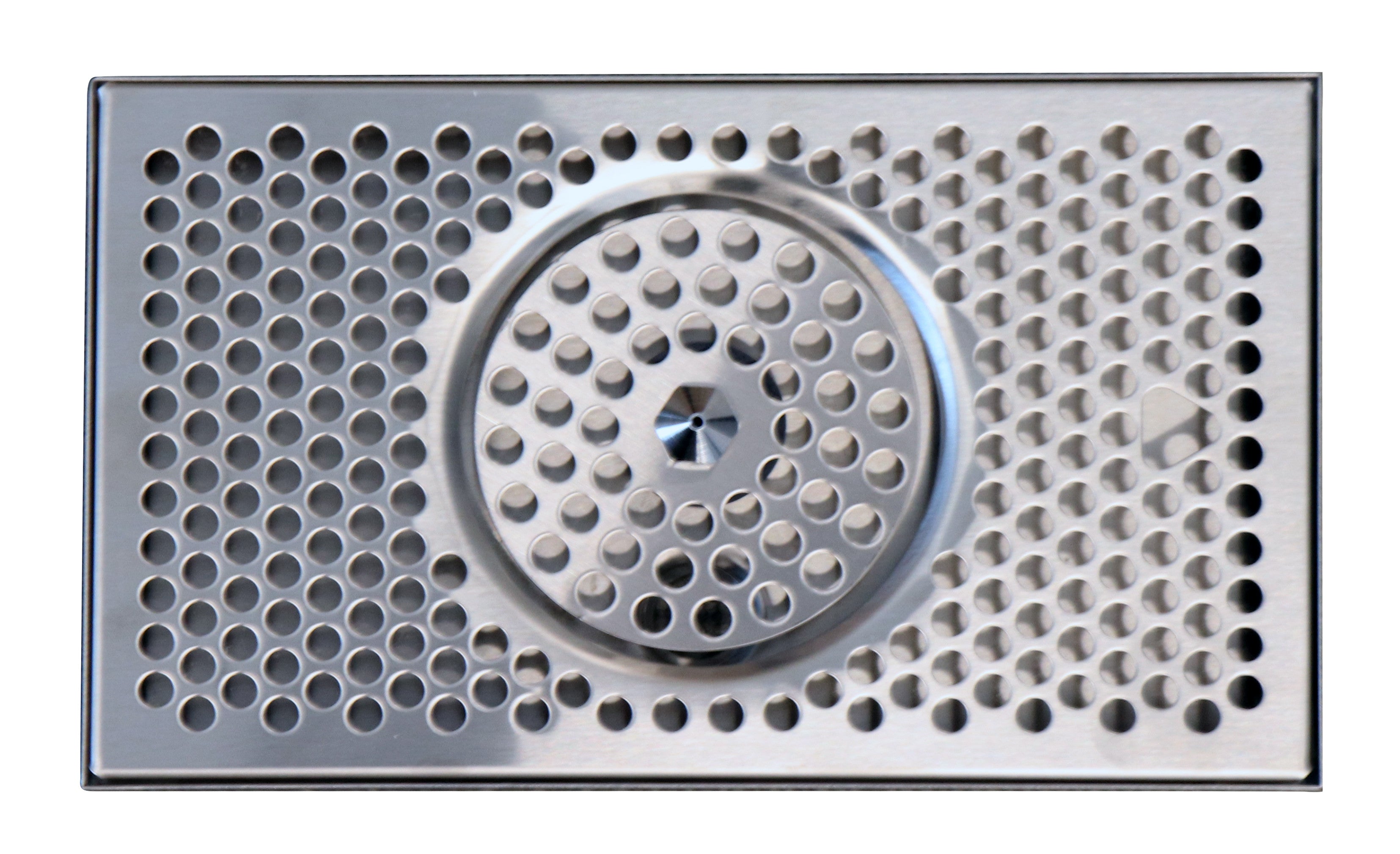 12" W X 7" D S/S Drip Tray With Glass Rinser