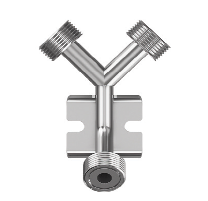 Combination Wall Bracket With Built In "Y" Fitting