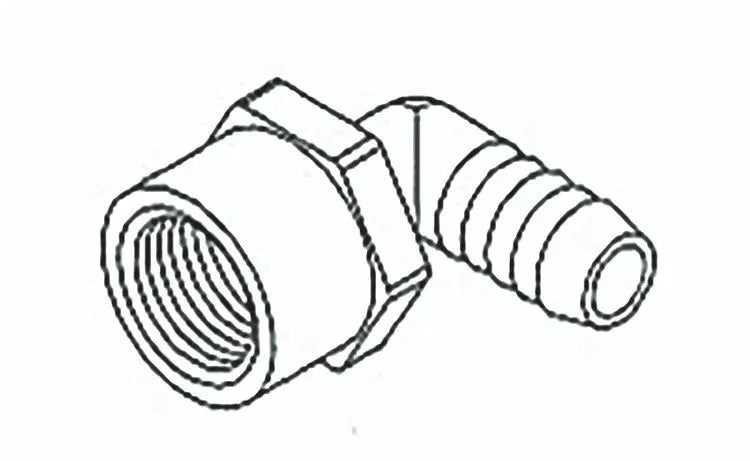 Plastic Elbow Hose Barb Adapter 1/2" FPT X 1/2" Hose Barb Wholesale Beer Parts