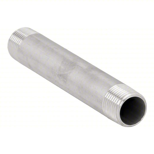 304 Stainless Steel Nipple - 3/8" NPT - 3 1/2" Length