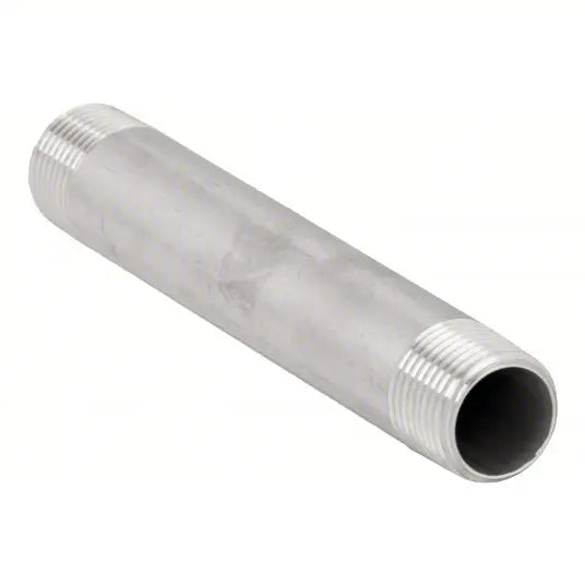 304 Stainless Steel Nipple - 3/8" NPT - 3 1/2" Length Wholesale Beer Parts