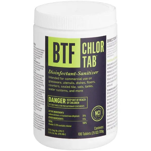 BTF Tablet Chloromelamine Sanitizer - 100 count National Chemicals