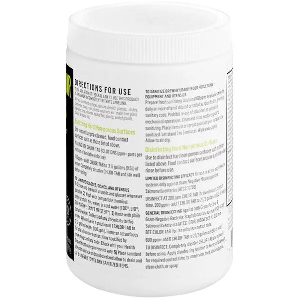 BTF Tablet Chloromelamine Sanitizer - 100 count National Chemicals