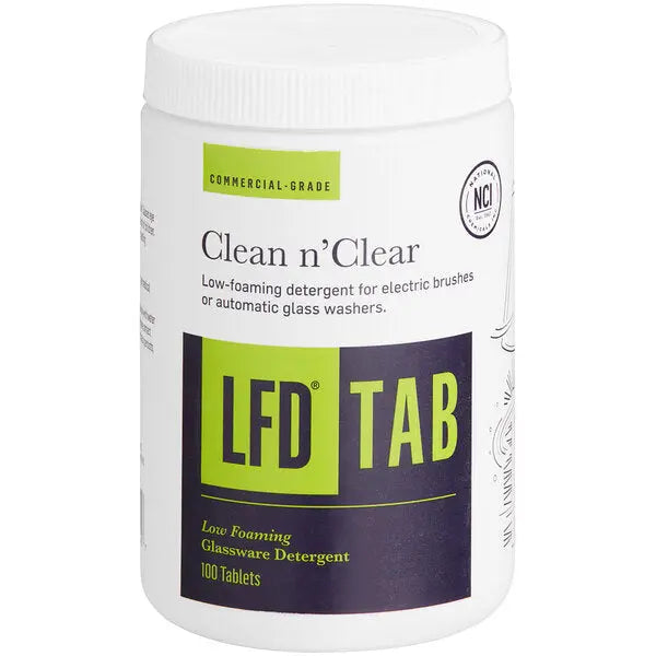 LFD Tablets Low Foaming Detergent For Electric Brushes - 100 count National Chemicals