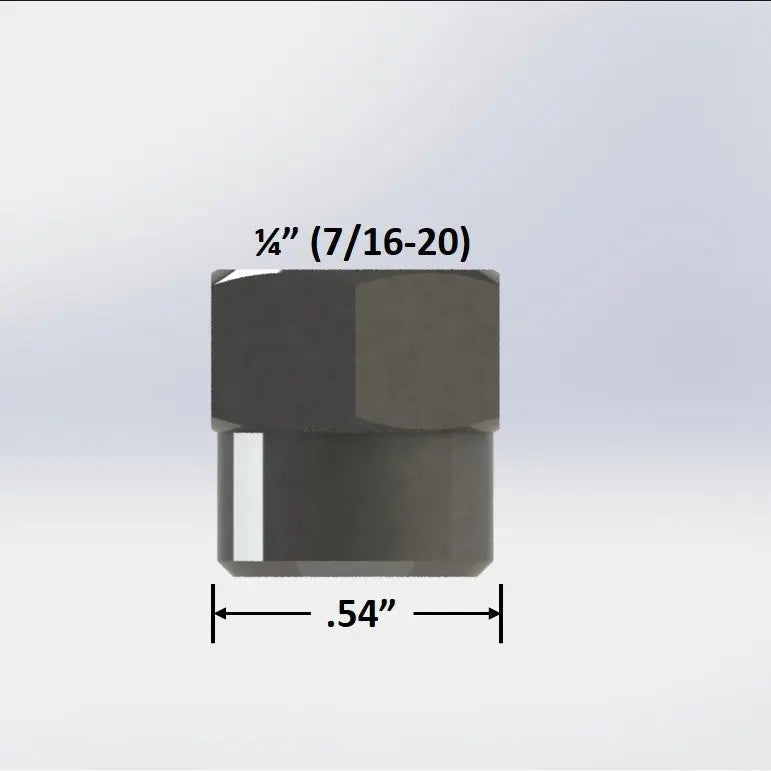 1/4" S/S Female Flare Cap Nut