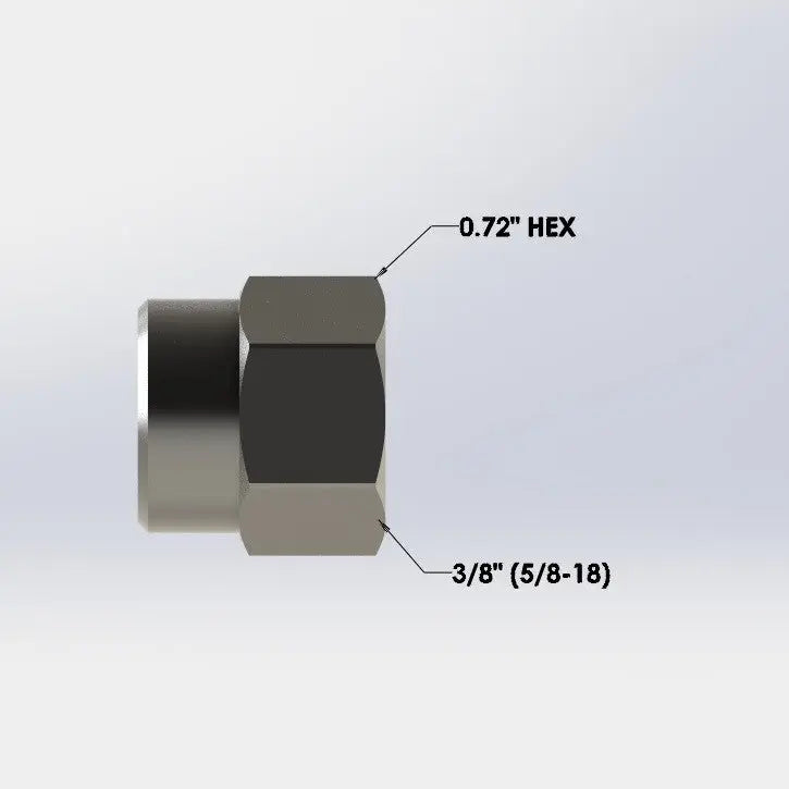 3/8" S/S Female Flare Cap Nut
