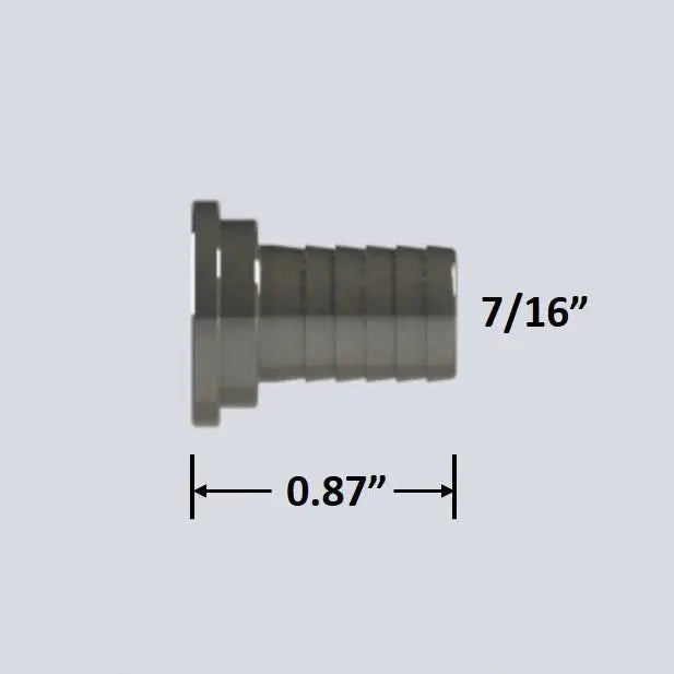 7/16" Barb Stainless Steel Barbed Beer Hose Nipple Wholesale Beer Parts