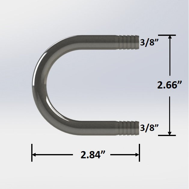 3/8" Barbed U-Bend - Large