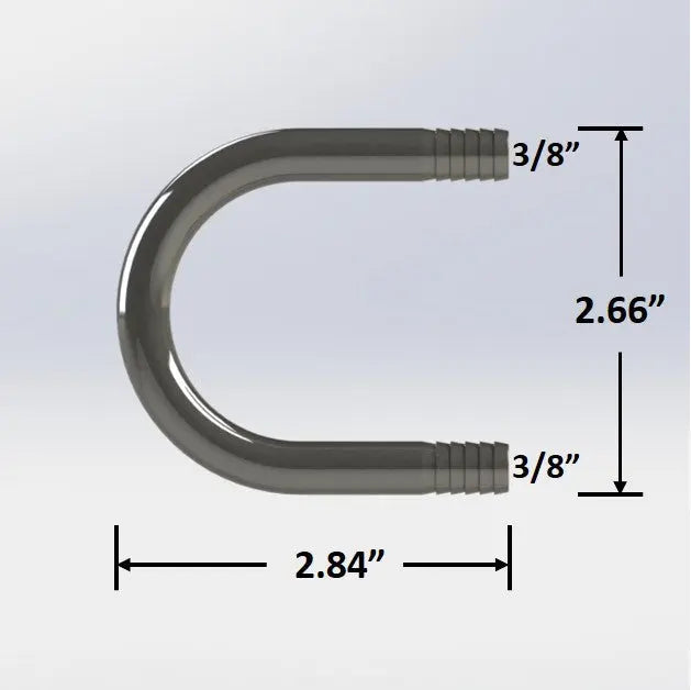 3/8" Barbed U-Bend - Large