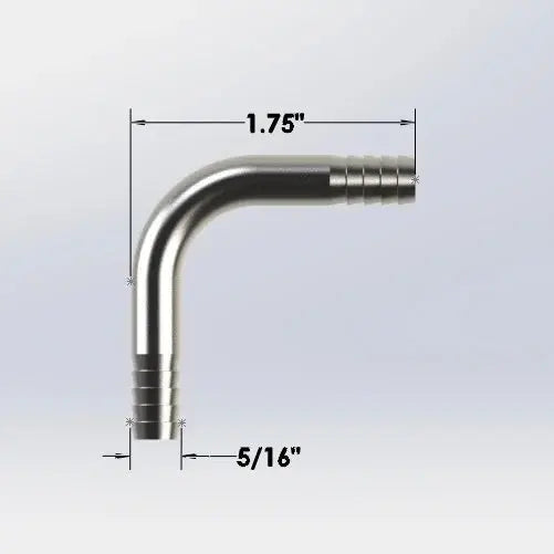 5/16" X 5/16" S/S Barbed Elbow Wholesale Beer Parts