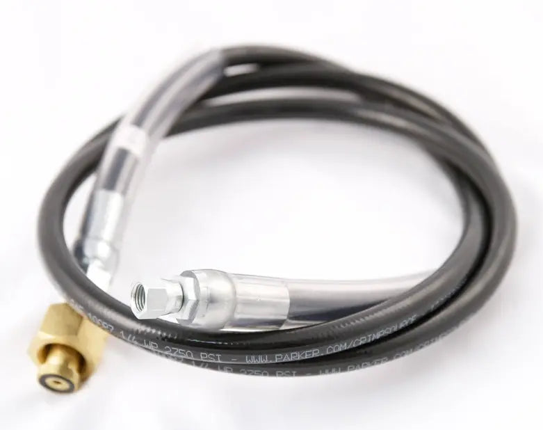 High Pressure Hose Assembly, 6' Length, 1/4" Female Flare Swivel x CGA320 CO2 Fitting, Vinyl Cover