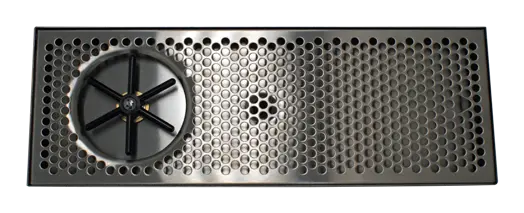51" W X 7" D S/S Drip Tray With Glass Washer (Sprayer Mounted To The Side)