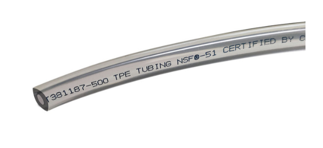 3/16" ID x 7/16" OD NSF Clear Flexible Total Barrier Tubing, 100 Foot Roll