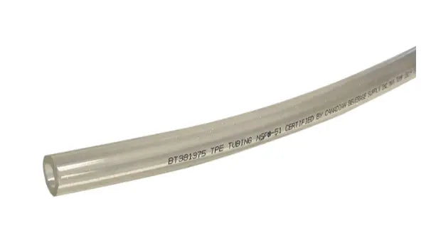 3/8" ID x 5/8" OD NSF Clear Flexible Total Barrier Tubing, By the Foot