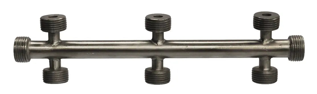 8 Way Beer Threaded Cleaning Manifold - Short