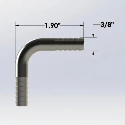 3/8" X 3/8" S/S Barbed Elbow Wholesale Beer Parts
