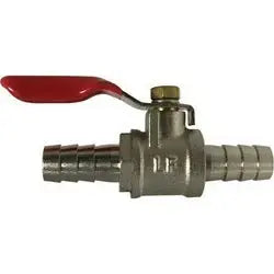 In-line Ball Shutoff With 3/8" Barb Nipples - No Check Valve Wholesale Beer Parts