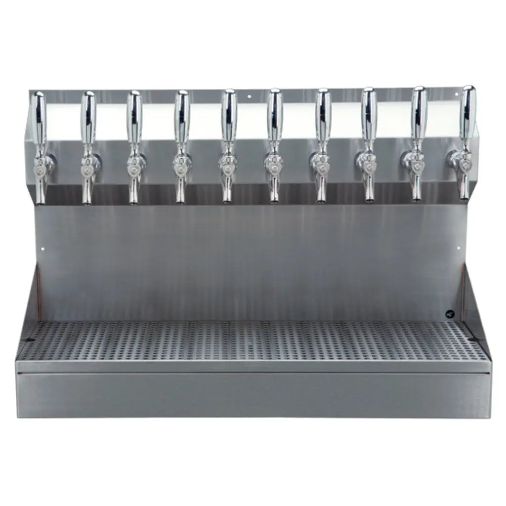 Kronos 10 Faucet Draft Tower Wall Mount Dispenser – Glycol Cooled