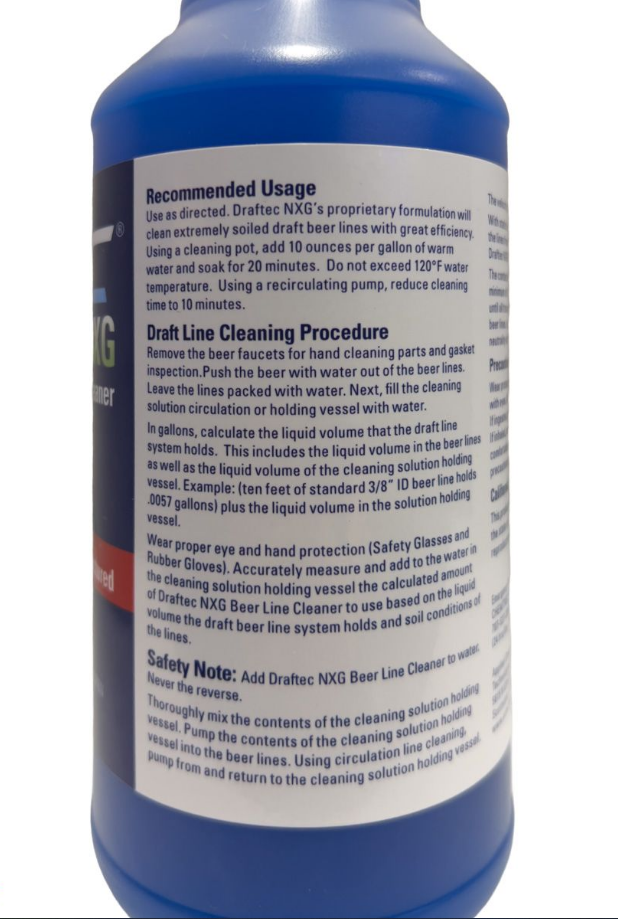 Draftec NXG Beverage Line Cleaner - 32 oz