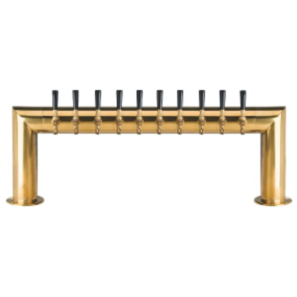 Pass Thru - 10 Faucet - PVD Brass - Glycol Cooled