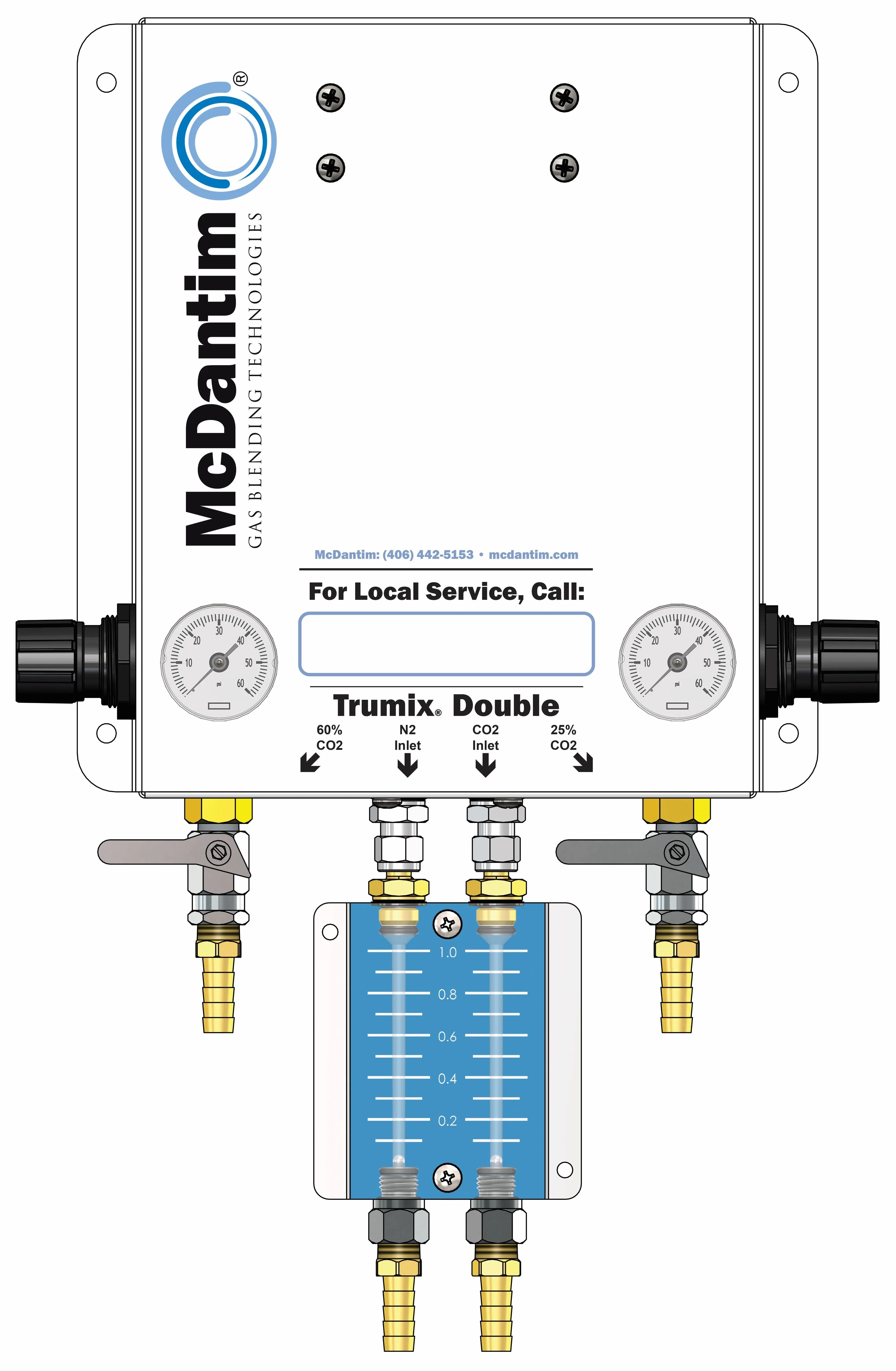 McDantim Double Blender Trumix - Includes Inline Leak Detector McDantim