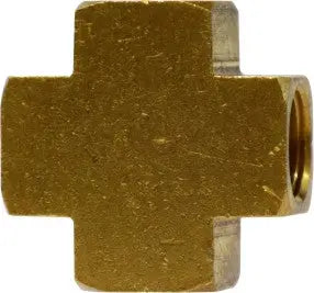 Brass Cross With Four 1/4" FPT Ports Wholesale Beer Parts