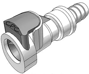 Quick Disconnect with Shutoff - 3/8" ID Hose Barb Socket-Female