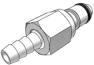 Quick Disconnect with Shutoff - 1/4" ID Hose Barb Insert-Male