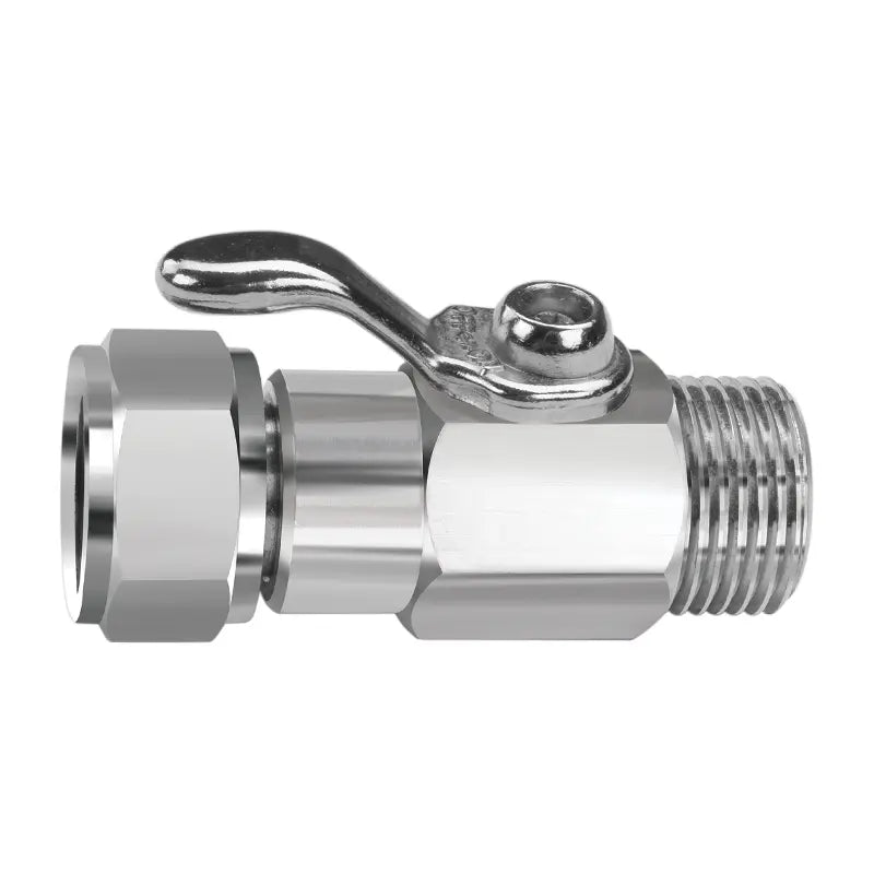Single Beer Shutoff W/ Handle (Stainless Steel) (Krome)