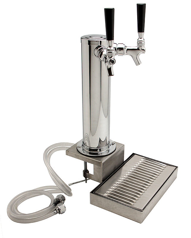 Stainless Steel Clamp on Tower Base w/ Drip Tray