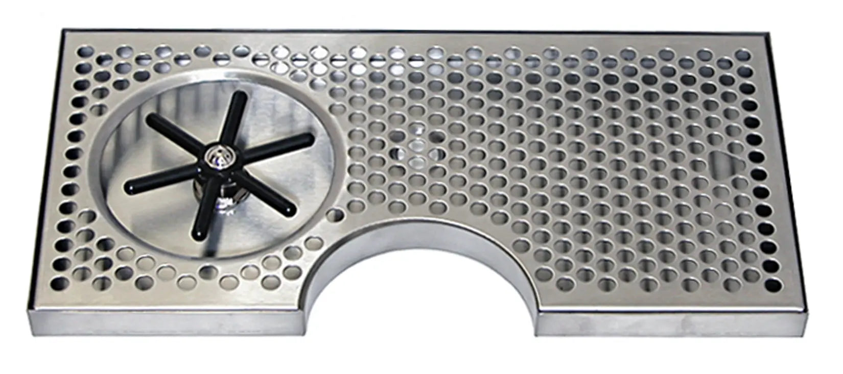 S/S Drip Tray 15" X 7 1/2" With a 4 1/2" Cut Out With Sprayer