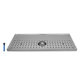 39-3/8" X 15-3/4" Drain Tray With Tower Mount Drip Pan w/ Rinser
