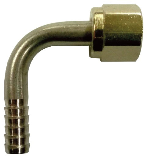 1/4" S/S Barbed Elbow X 3/8" Female Flare Nut