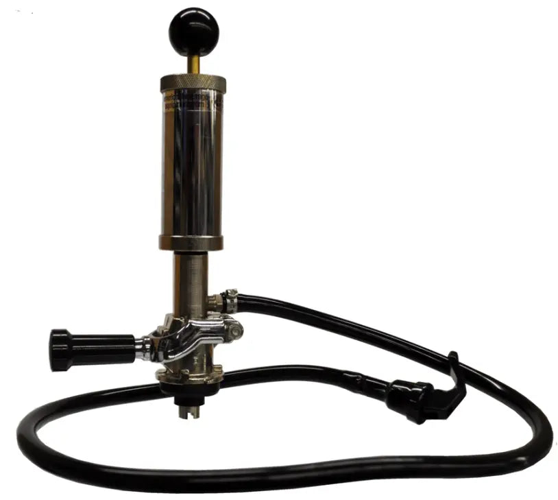 Metal Picnic Pump With Euro Lever Handle Coupler - 4" Barrel
