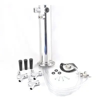 Wine Draft Tower, 3" Diameter Triple Faucet Taprite