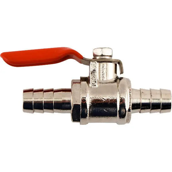 In-line Ball Shutoff With 3/8" Barb Nipples - No Check Valve