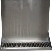 36" W X 6-1/4" D X 14" H S/S Wall Mount Drip Tray