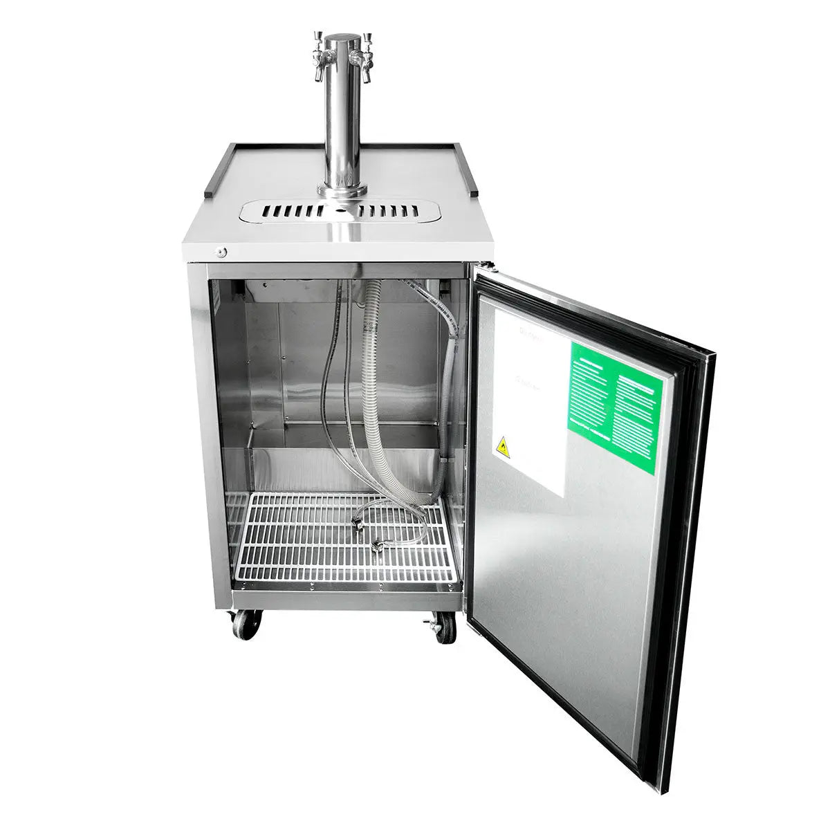 23" Keg Cooler - S/S-with 1 Dual Tap Tower