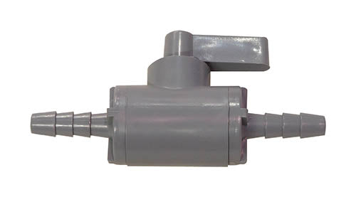 1/4" Barb In-line PVC Shut-off For Gas Or Liquid