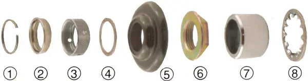 Chrome Coupling Nut