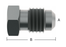 1/4" S/S Male Flare Plug