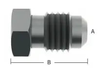 5/16" S/S Male Flare Plug