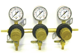 3 Body 60 Psi Polycarbonate Secondary Regulator Assembly