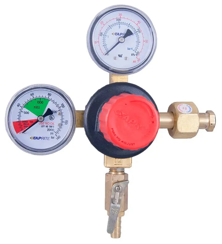 Taprite 0-60 PSI Polycarbonate Double Gauge Co2 Regulator