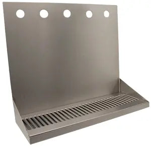 36" W X 6-1/4" D X 14" H S/S Wall Mount Drip Tray