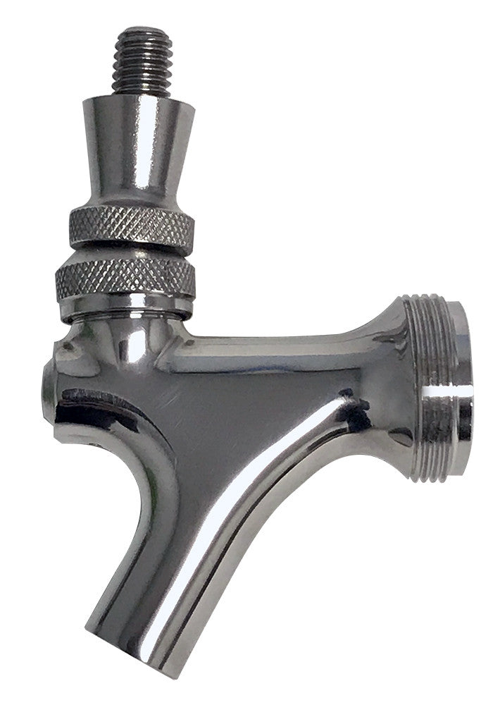 Beer faucets and shanks for commercial bar installations