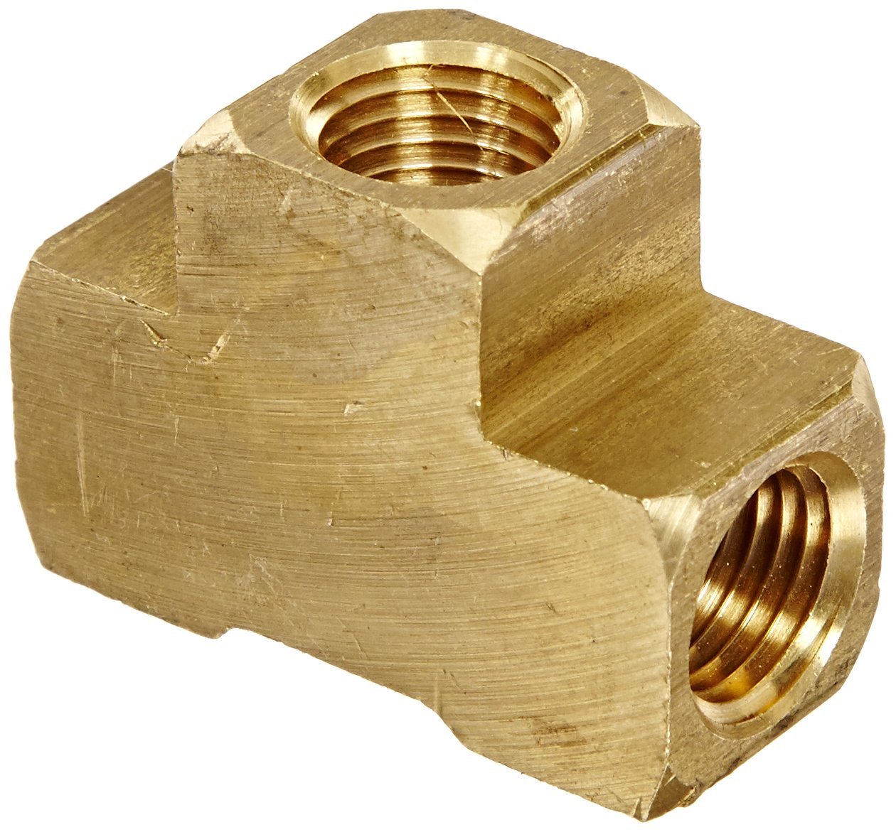 Brass Tee With Three 1/4" FPT Ports