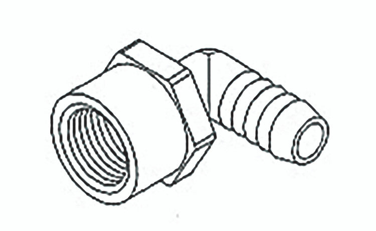 Plastic Elbow Hose Barb Adapter 1/2" X 1/2" Wholesale Beer Parts